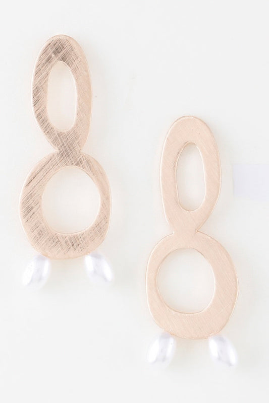 Women's Open Abstract Pearl Drop Earrings Prêt-À-Porter BYMANYC ® New York - New Collection