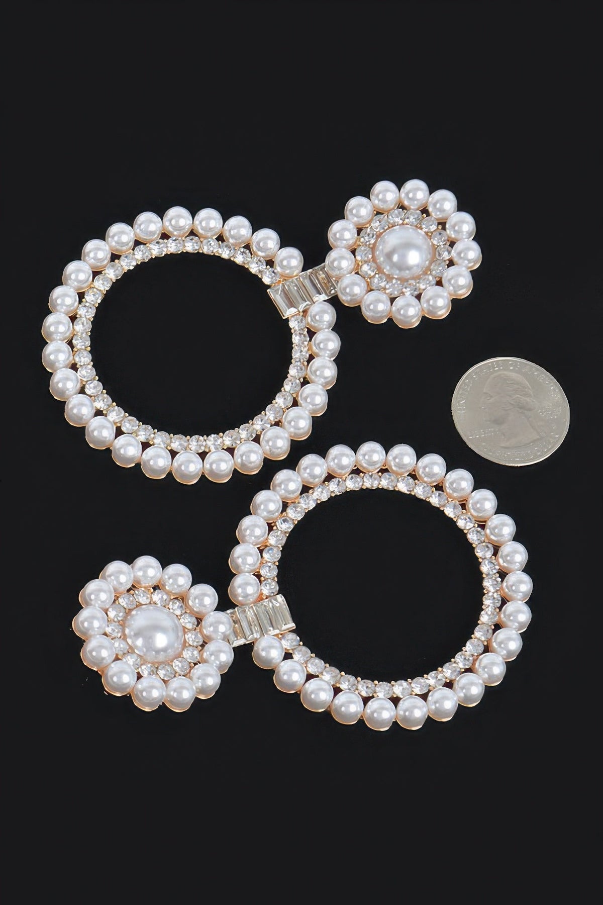 Women's Faux Pearl and Stone Drop Earrings Prêt-À-Porter BYMANYC ® New York - New Collection