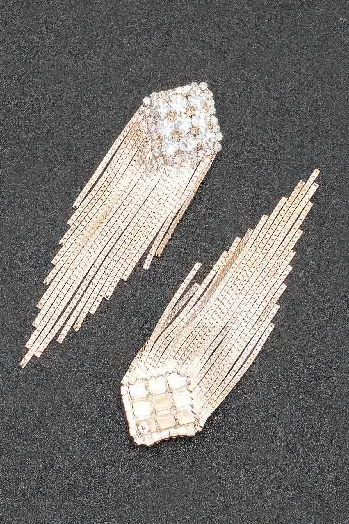Women's Rhinestone Fringe Statement Earrings Prêt-À-Porter BYMANYC ® New York - New Collection
