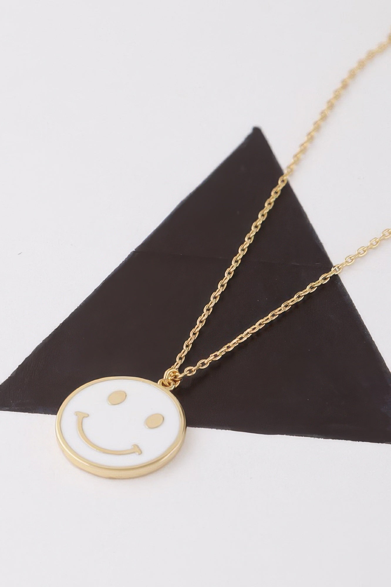 Women's Smiley Face Pendant Necklace BYMANYC ® New York CONTEMPORARY VIBRANT MODERN JEWELRY - New Collection