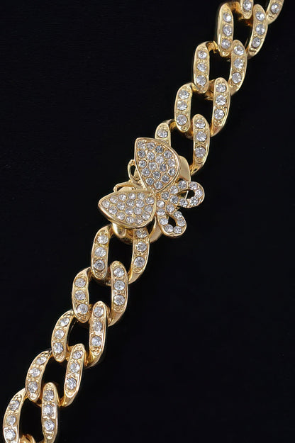Women's Rhinestone Butterfly Chain Bracelet BYMANYC ® New York CONTEMPORARY VIBRANT MODERN JEWELRY - New Collection