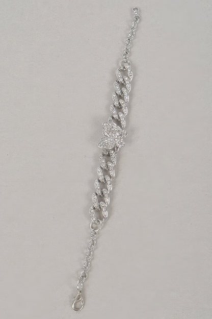 Women's Rhinestone Butterfly Chain Bracelet BYMANYC ® New York CONTEMPORARY VIBRANT MODERN JEWELRY - New Collection