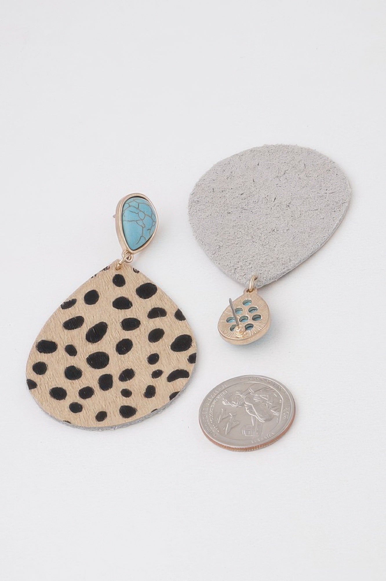 Women's Animal Print Teardrop Earrings BYMANYC ® New York CONTEMPORARY VIBRANT MODERN JEWELRY - New Collection