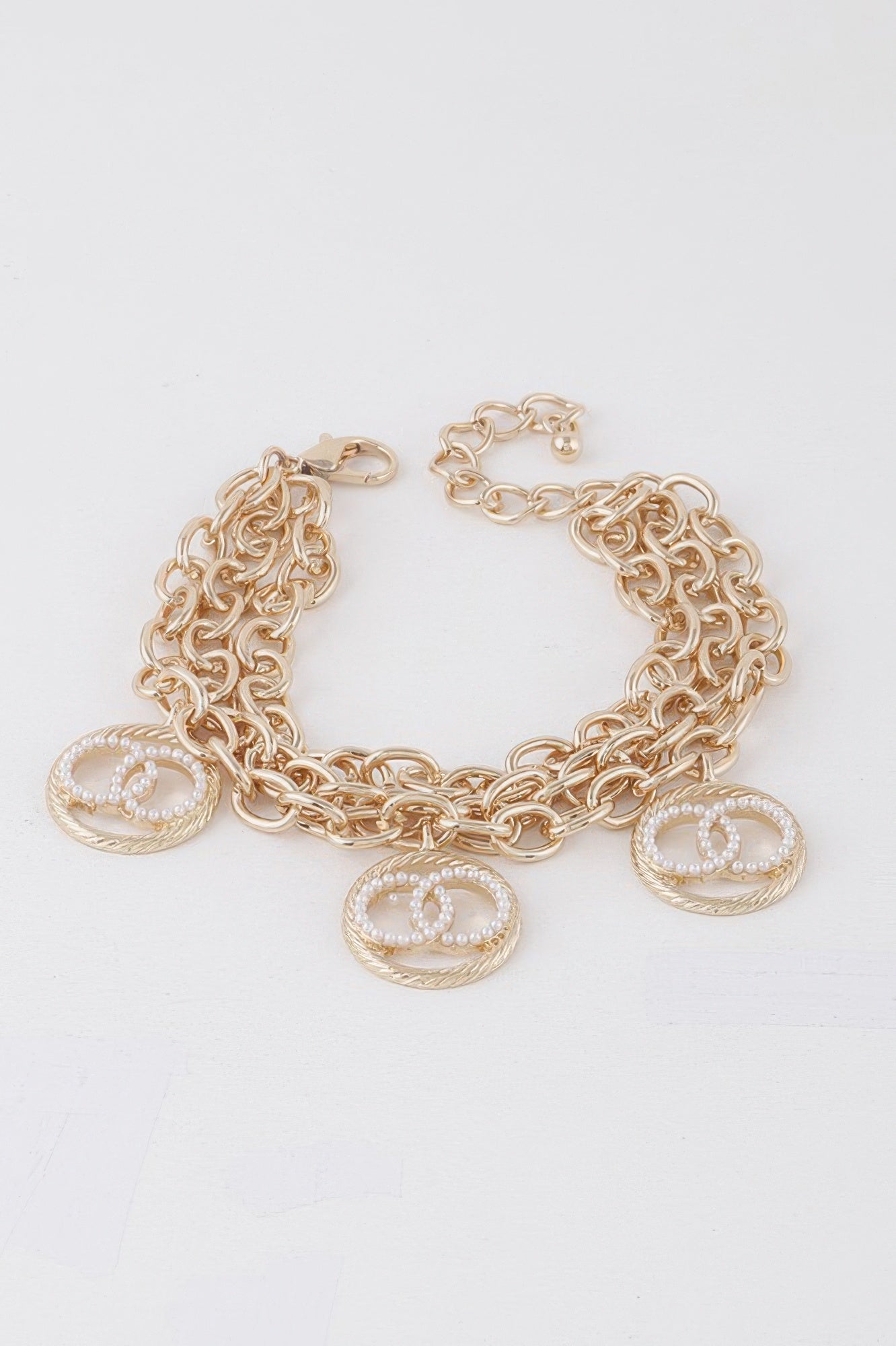 Women's Multi OO Charm Bracelet BYMANYC ® New York CONTEMPORARY VIBRANT MODERN JEWELRY - New Collection