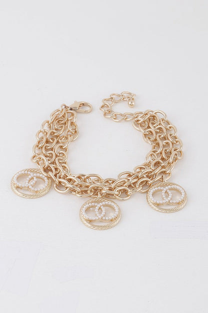 Women's Multi OO Charm Bracelet BYMANYC ® New York CONTEMPORARY VIBRANT MODERN JEWELRY - New Collection