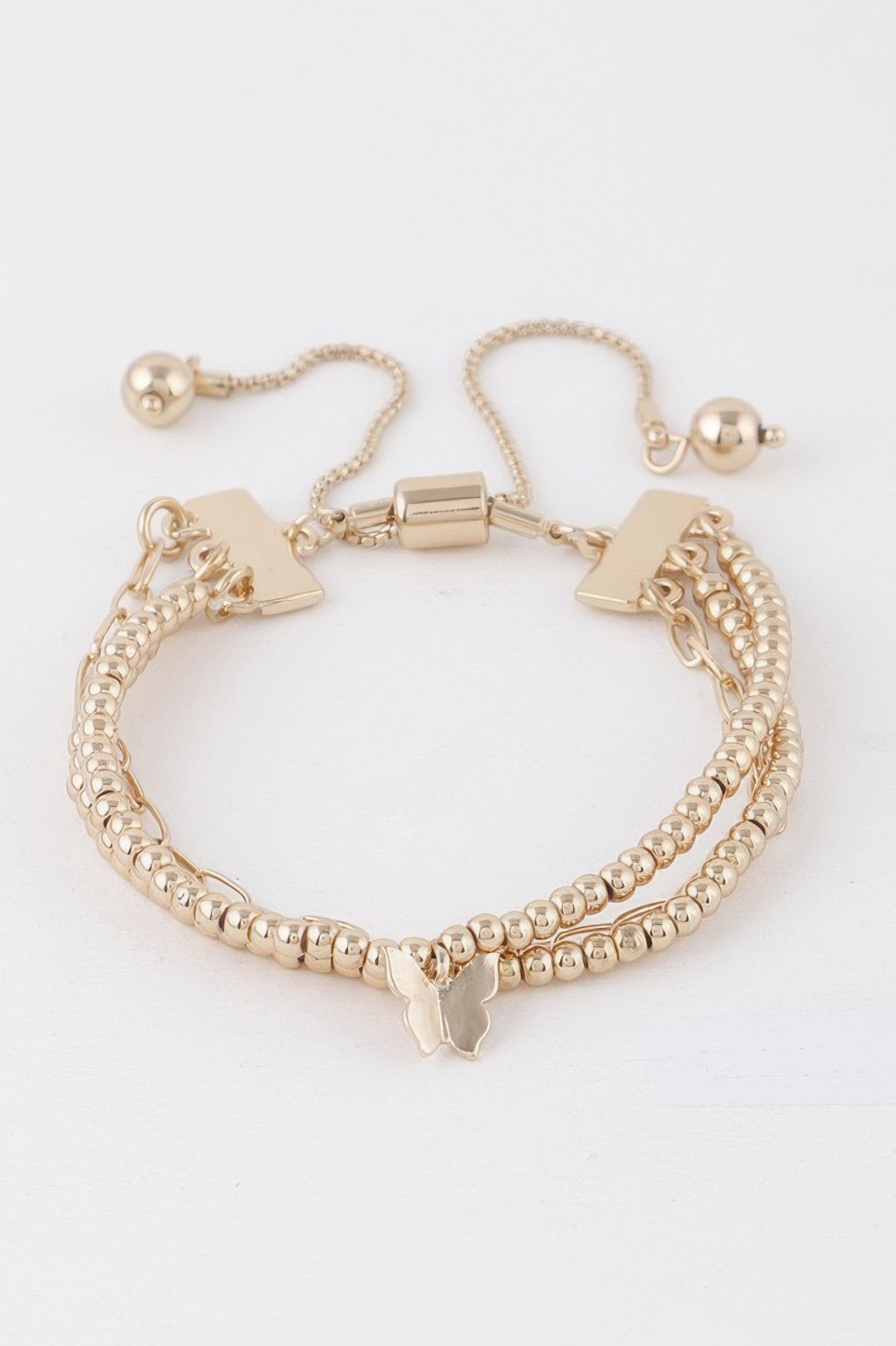 Women's Beaded Butterfly Charm Bracelet BYMANYC ® New York CONTEMPORARY VIBRANT MODERN FASHION - New Collection