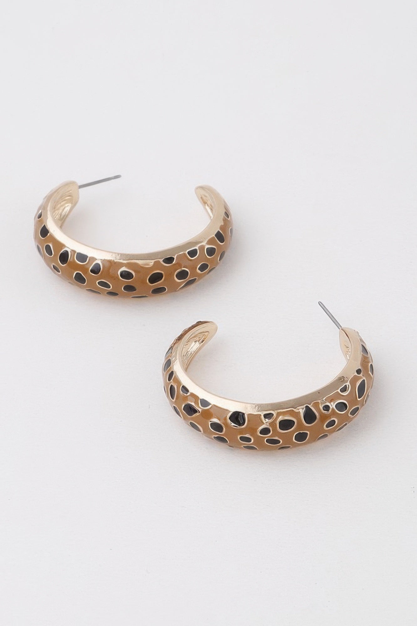 Women's Cheetah Print Hoop Earrings BYMANYC ® New York CONTEMPORARY VIBRANT MODERN JEWELRY - New Collection