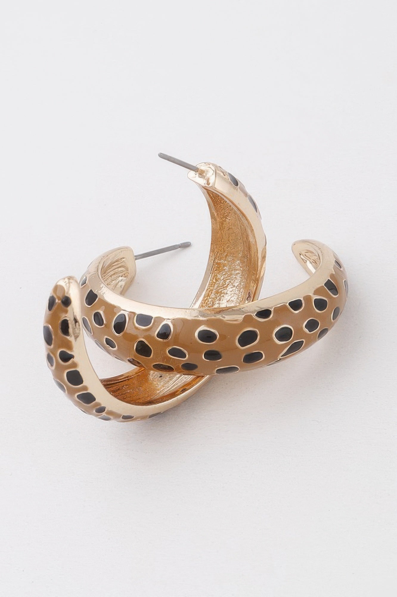 Women's Cheetah Print Hoop Earrings BYMANYC ® New York CONTEMPORARY VIBRANT MODERN JEWELRY - New Collection