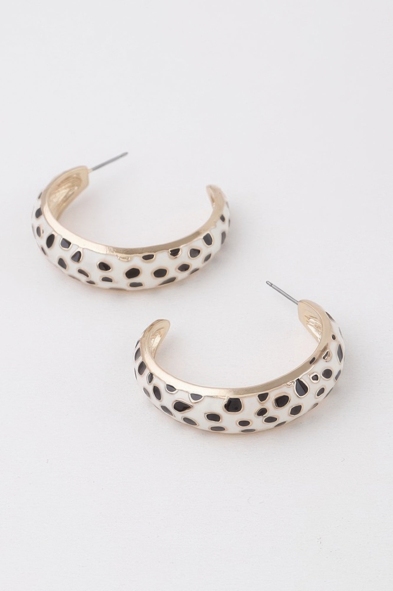 Women's Cheetah Print Hoop Earrings BYMANYC ® New York CONTEMPORARY VIBRANT MODERN JEWELRY - New Collection