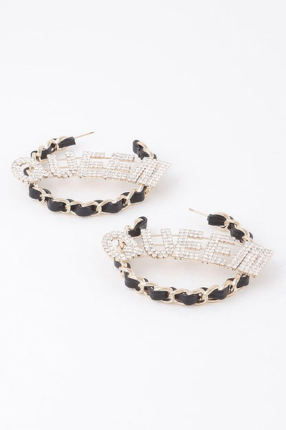 Women's Queen Open Hoop Earrings BYMANYC ® New York CONTEMPORARY VIBRANT MODERN JEWELRY - New Collection