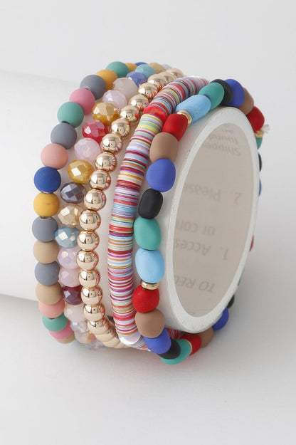 Women's Multi Bead N Crystal Bracelet BYMANYC ® New York CONTEMPORARY VIBRANT MODERN JEWELRY - New Collection