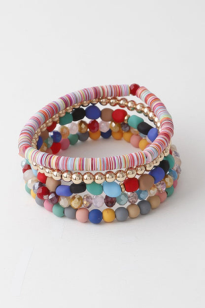 Women's Multi Bead N Crystal Bracelet BYMANYC ® New York CONTEMPORARY VIBRANT MODERN JEWELRY - New Collection