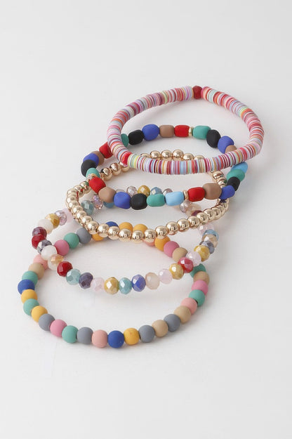 Women's Multi Bead N Crystal Bracelet BYMANYC ® New York CONTEMPORARY VIBRANT MODERN JEWELRY - New Collection