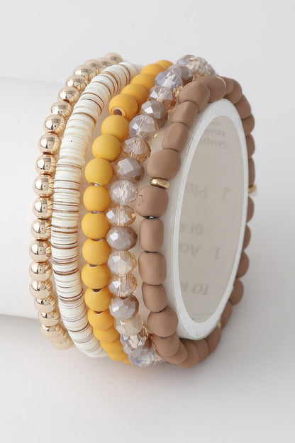 Women's Multi Bead N Crystal Bracelet BYMANYC ® New York CONTEMPORARY VIBRANT MODERN JEWELRY - New Collection
