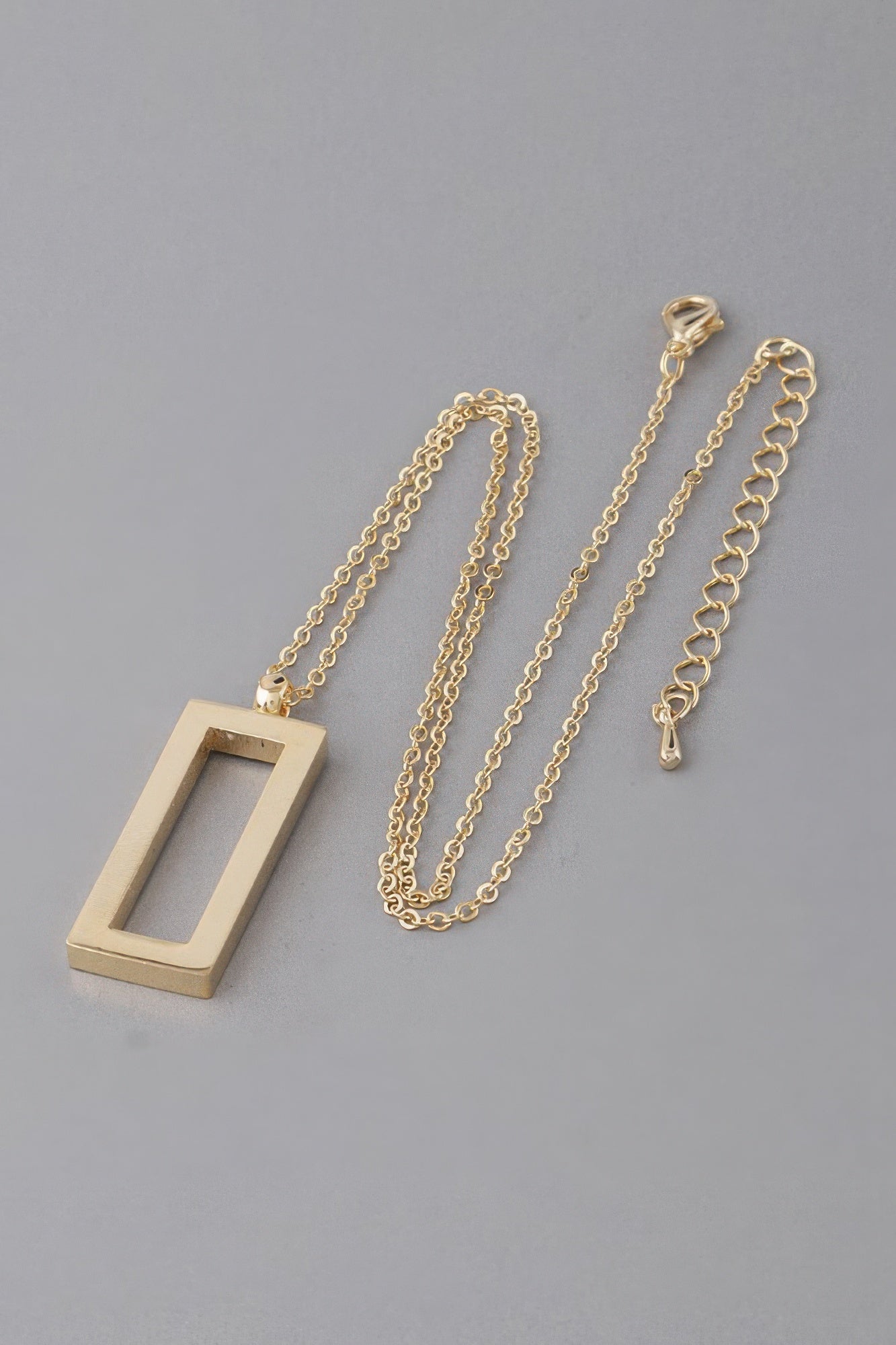Women's Open Rectangle Pendant Necklace BYMANYC ® New York CONTEMPORARY VIBRANT MODERN FASHION - New Collection