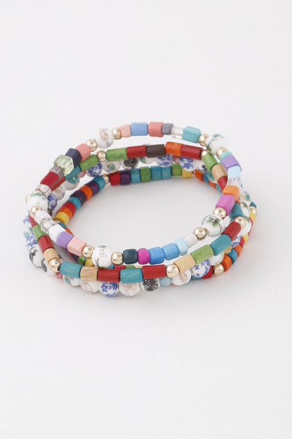 Women's Nature Beaded Bracelet BYMANYC ® New York CONTEMPORARY VIBRANT MODERN JEWELRY - New Collection