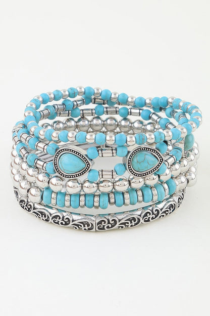 Women's Antique Teardrop Beaded Bracelet BYMANYC ® New York CONTEMPORARY VIBRANT MODERN JEWELRY - New Collection
