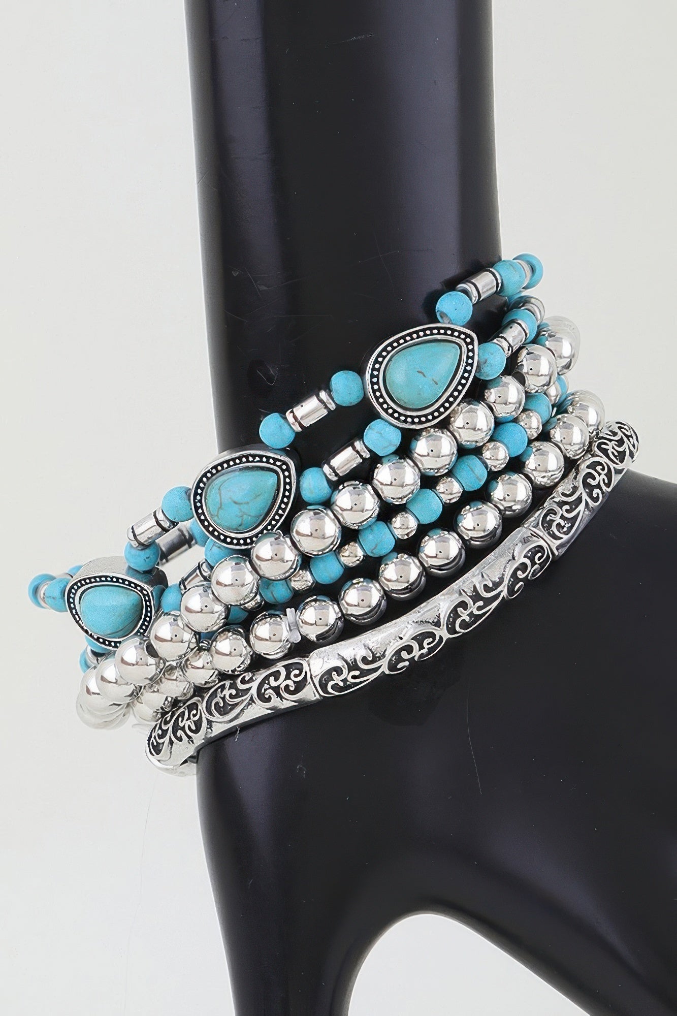 Women's Antique Teardrop Beaded Bracelet BYMANYC ® New York CONTEMPORARY VIBRANT MODERN JEWELRY - New Collection