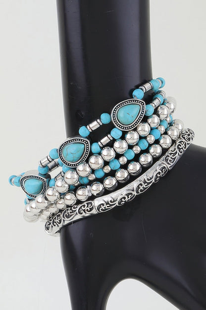 Women's Antique Teardrop Beaded Bracelet BYMANYC ® New York CONTEMPORARY VIBRANT MODERN JEWELRY - New Collection