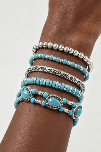 Women's Antique Teardrop Beaded Bracelet BYMANYC ® New York CONTEMPORARY VIBRANT MODERN JEWELRY - New Collection