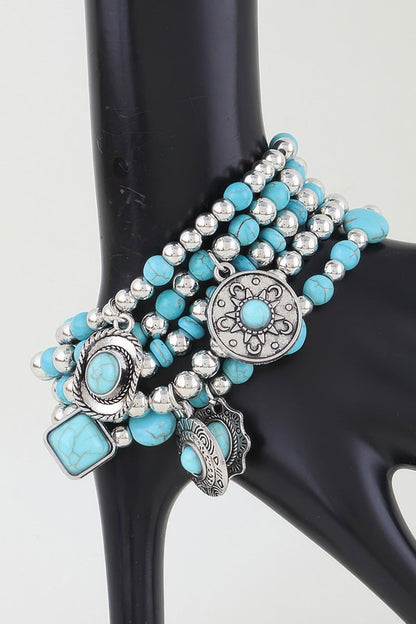 Women's Antique Summer Hat Beaded Bracelet BYMANYC ® New York CONTEMPORARY VIBRANT MODERN JEWELRY - New Collection