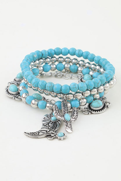 Women's Antique Cowboy Boot Beaded Bracelet BYMANYC ® New York CONTEMPORARY VIBRANT MODERN JEWELRY - New Collection