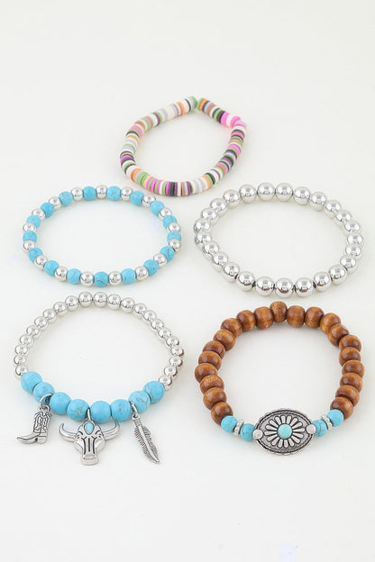 Women's Multi Antique Wild West Beaded Bracelet BYMANYC ® New York CONTEMPORARY VIBRANT MODERN JEWELRY - New Collection