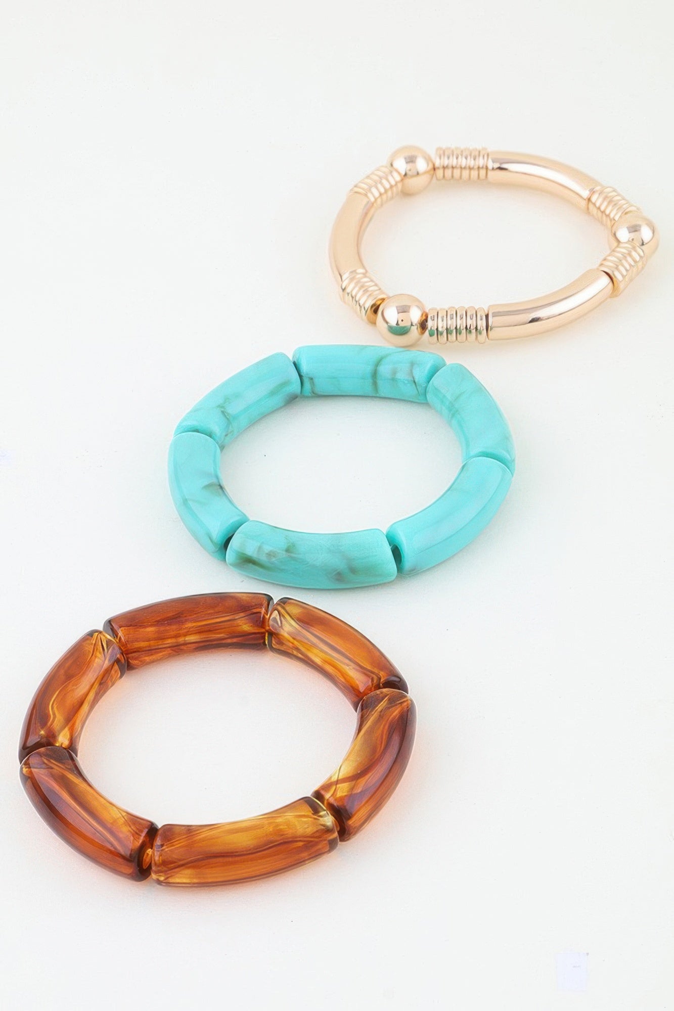 Women's Multi Marble Tube Bracelet BYMANYC ® New York CONTEMPORARY VIBRANT MODERN JEWELRY - New Collection