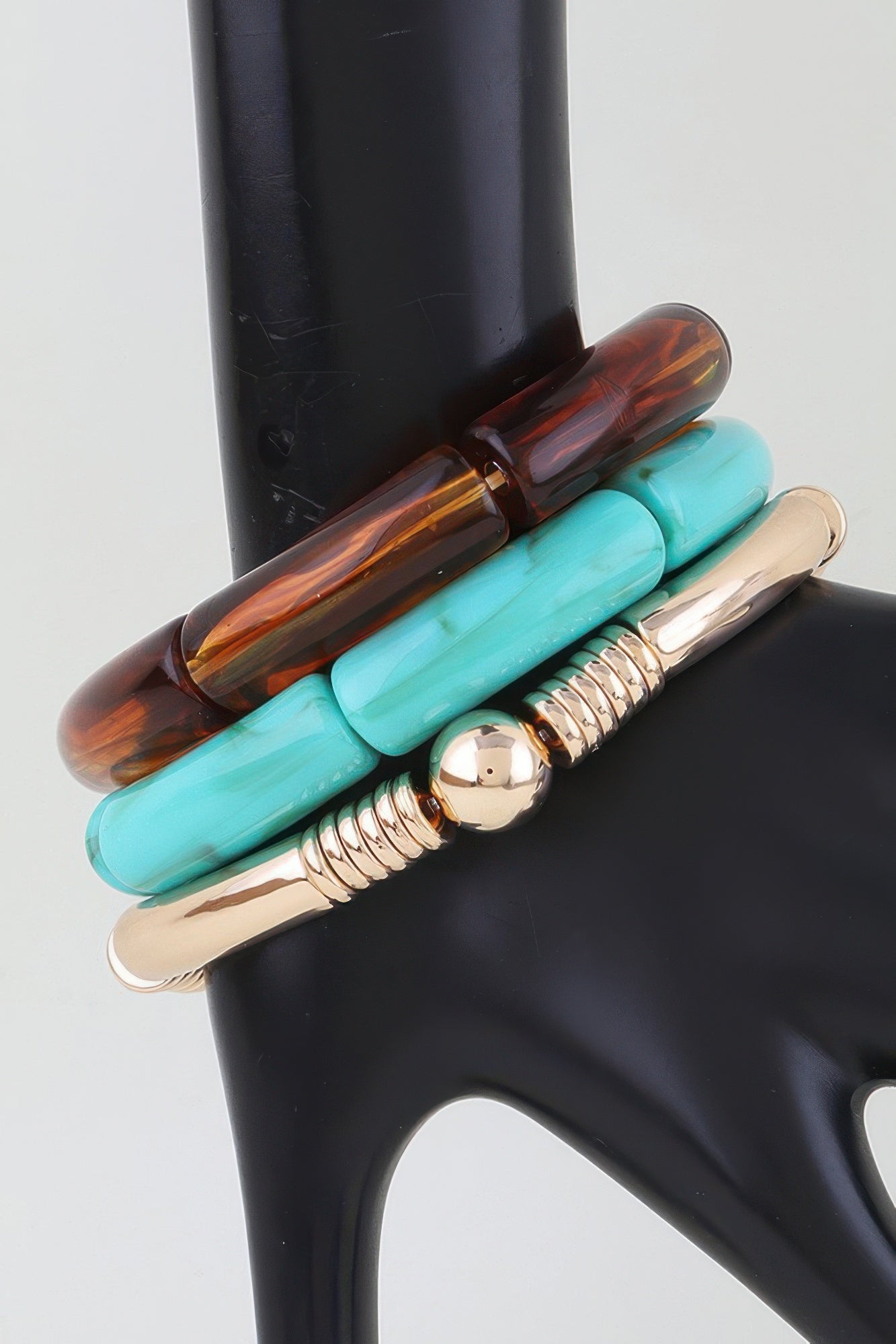 Women's Multi Marble Tube Bracelet BYMANYC ® New York CONTEMPORARY VIBRANT MODERN JEWELRY - New Collection