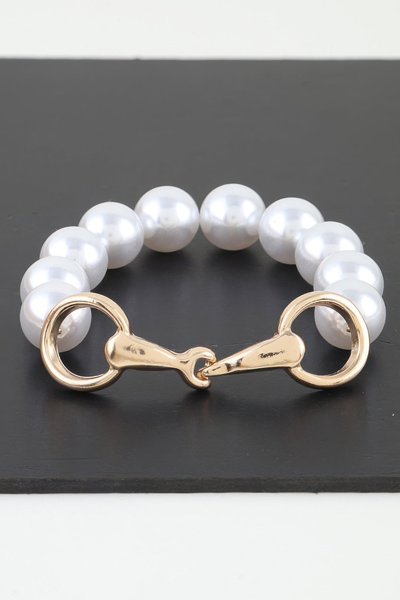 Women's Toggle Bracelet Pearl Beaded BYMANYC ® New York ELEGANT LUSTROUS BEADED PULSERA - New Collection