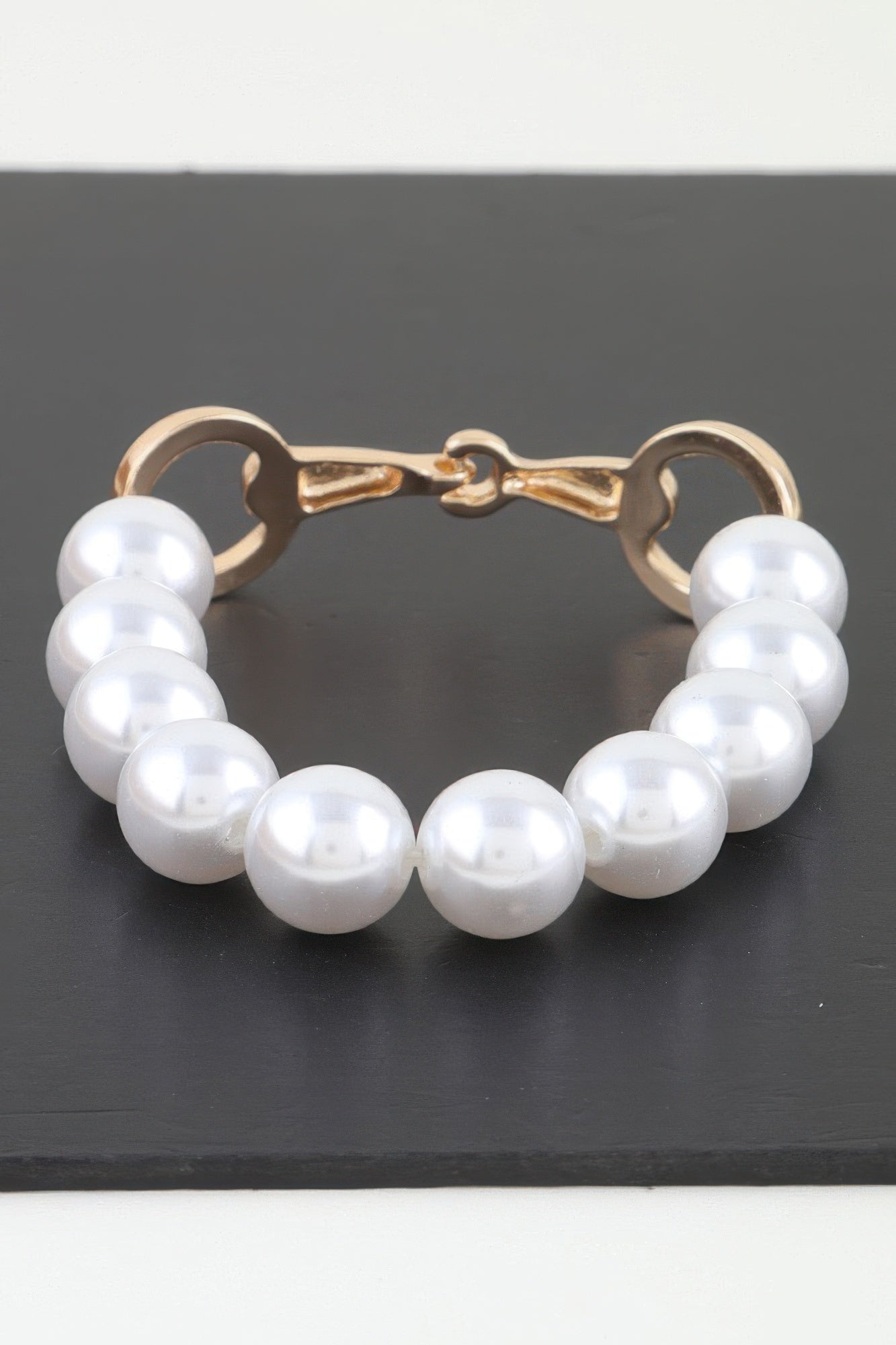 Women's Toggle Bracelet Pearl Beaded BYMANYC ® New York ELEGANT LUSTROUS BEADED PULSERA - New Collection