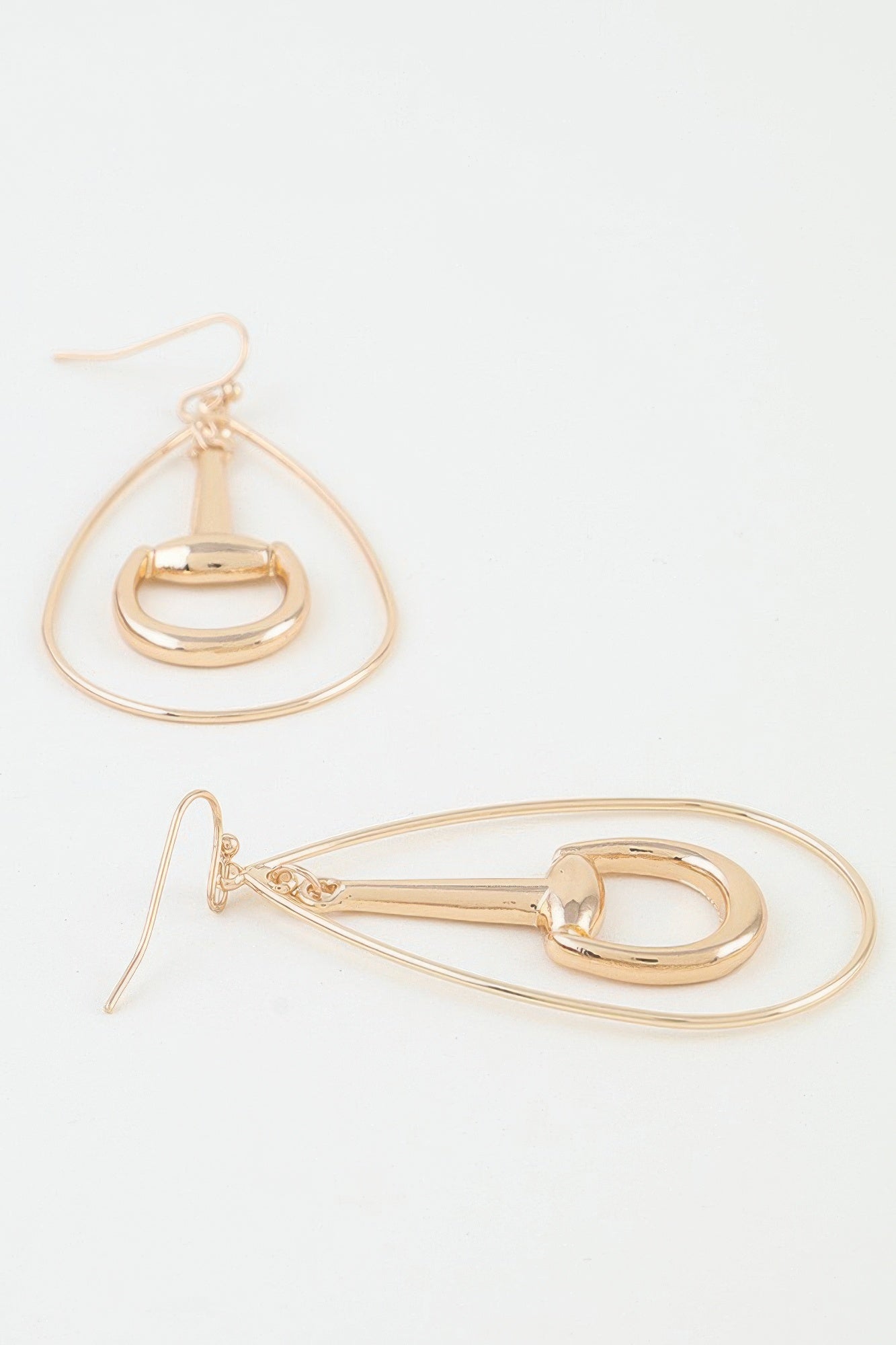 Women's Drop Earrings Modern Toggle Teardrop BYMANYC ® New York CONTEMPORARY SCULPTURAL FRAME DANGLE - New Collection