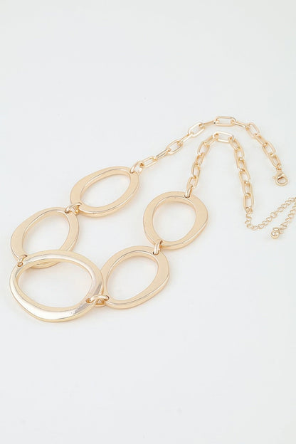 Women's Chain Necklace Polished Statement BYMANYC ® New York BOLD GEOMETRIC LINK COLLAR - New Collection