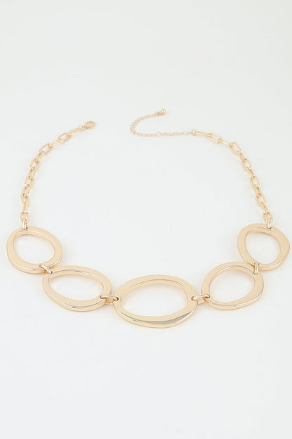 Women's Chain Necklace Polished Statement BYMANYC ® New York BOLD GEOMETRIC LINK COLLAR - New Collection