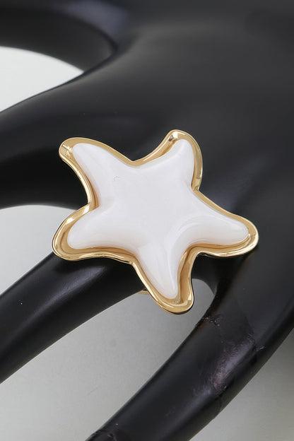 Women's Statement Ring Swimming Star BYMANYC ® New York CELESTIAL CELEBRATION SCULPTURAL BAND - New Collection