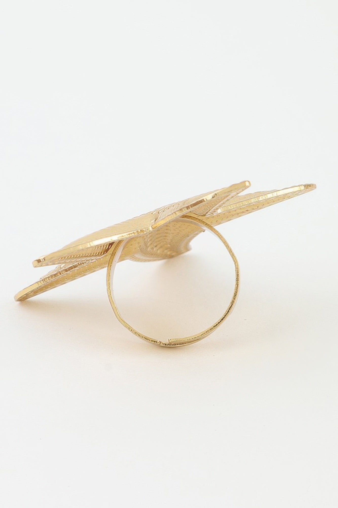 Women's Statement Ring Hammered Scale Starfish BYMANYC ® New York TEXTURED OCEANIC CELESTIAL BAND - New Collection