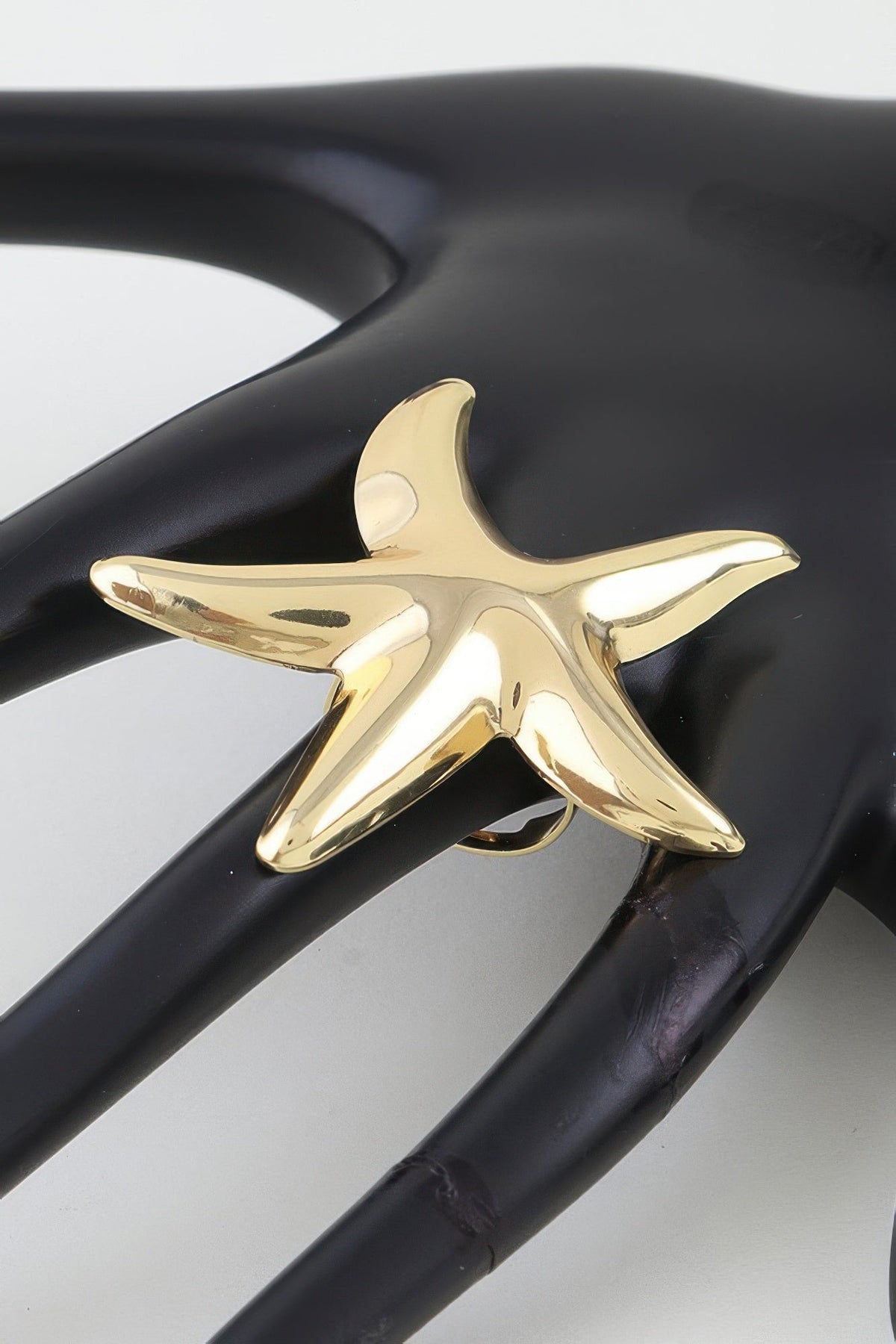 Women's Statement Ring Polished Starfish BYMANYC ® New York SLEEK OCEANIC CELESTIAL BAND - New Collection