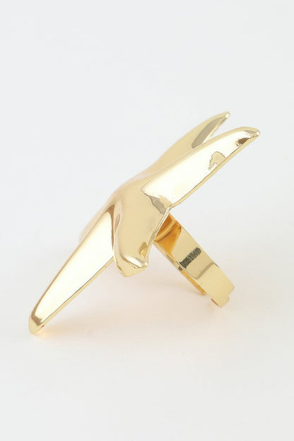 Women's Statement Ring Polished Starfish BYMANYC ® New York SLEEK OCEANIC CELESTIAL BAND - New Collection