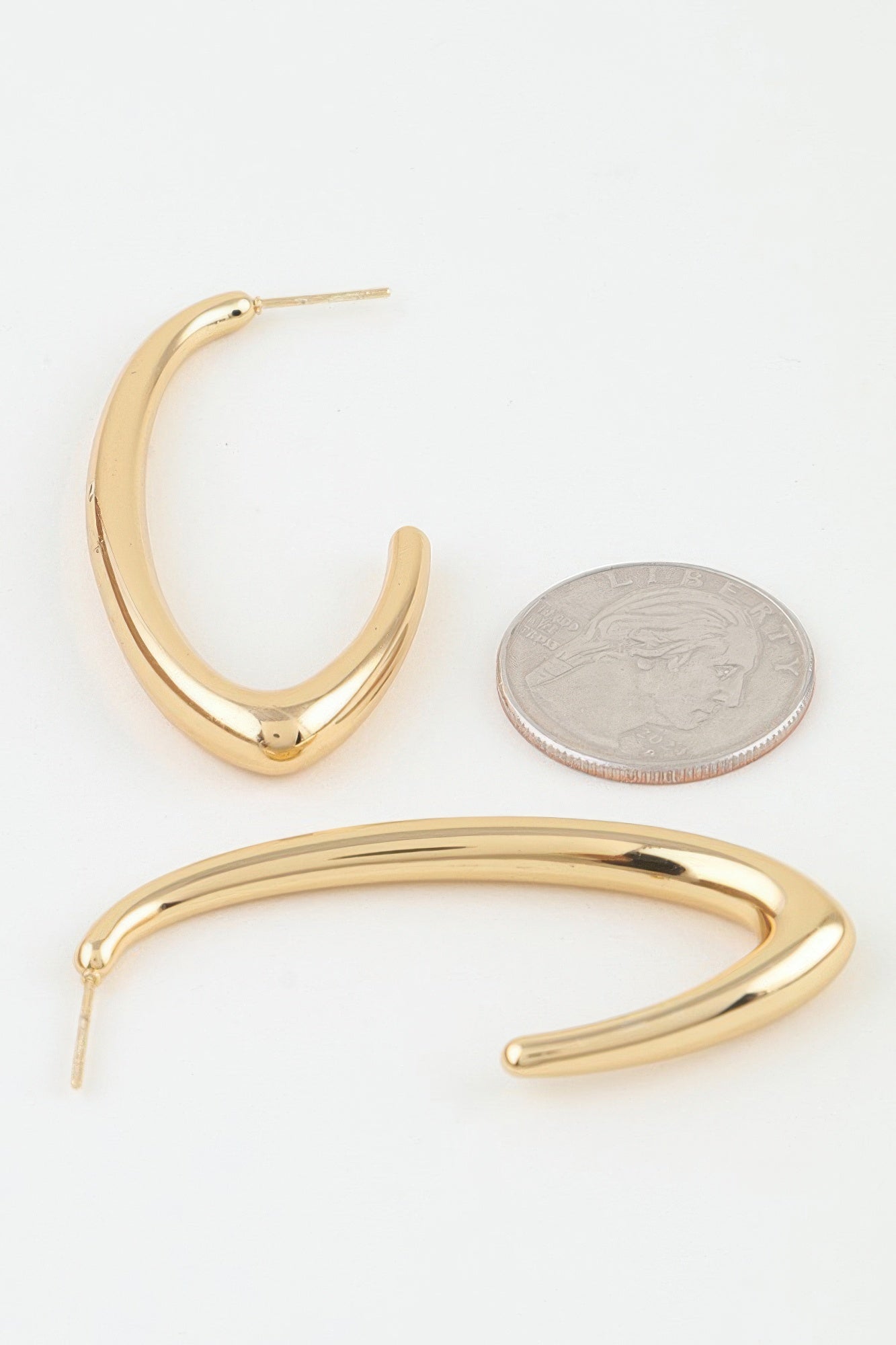 Women's Hoop Earrings Polished Cateye BYMANYC ® New York SLEEK GEOMETRIC EYE HOOPS - New Collection