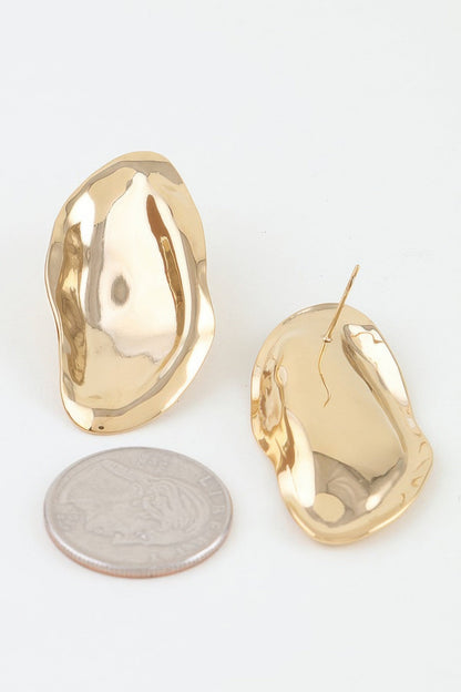 Women's Hammered Fashion Drop Earrings BYMANYC ® New York CONTEMPORARY VIBRANT MODERN FASHION - New Collection