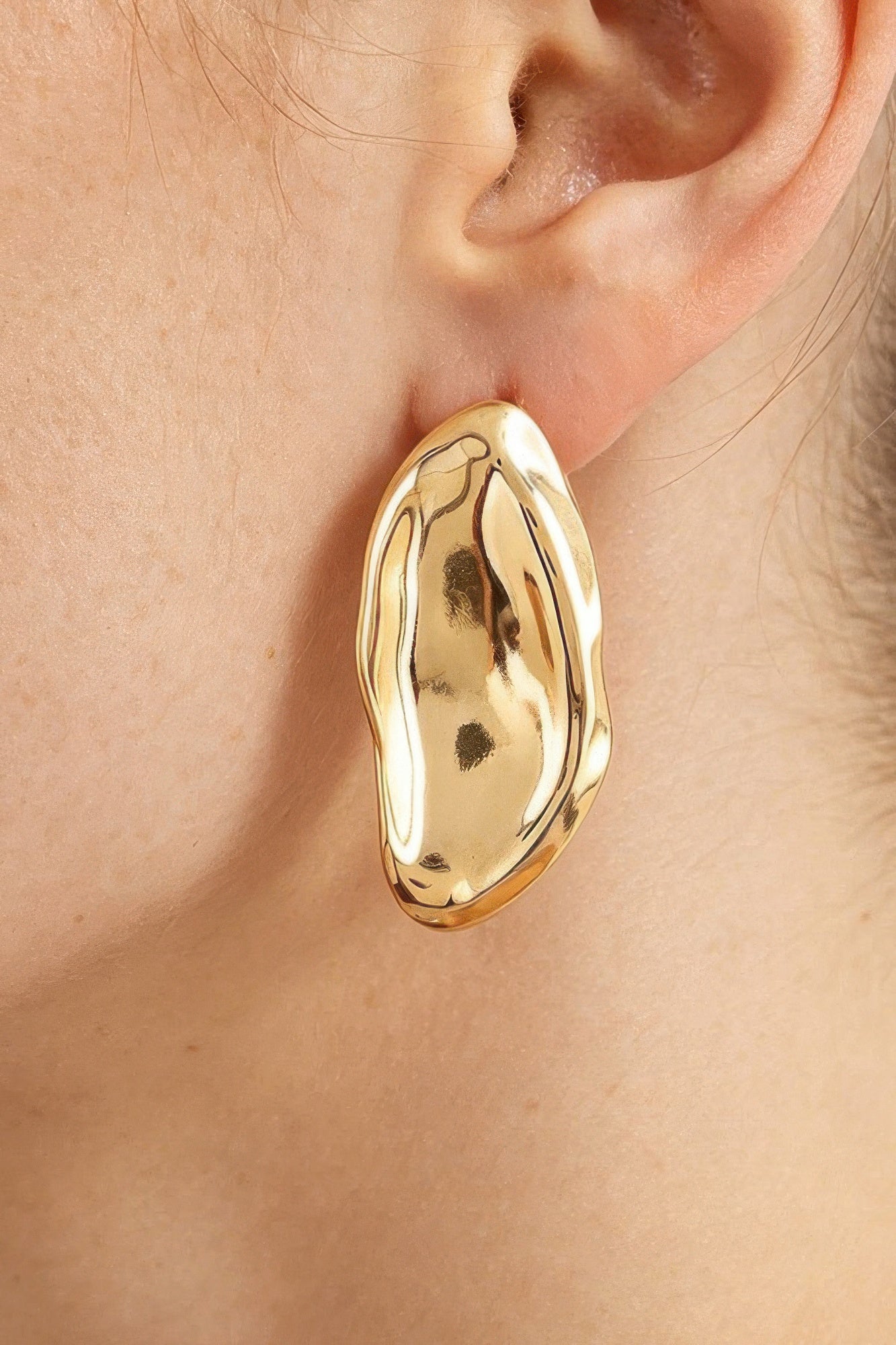 Women's Hammered Fashion Drop Earrings BYMANYC ® New York CONTEMPORARY VIBRANT MODERN FASHION - New Collection
