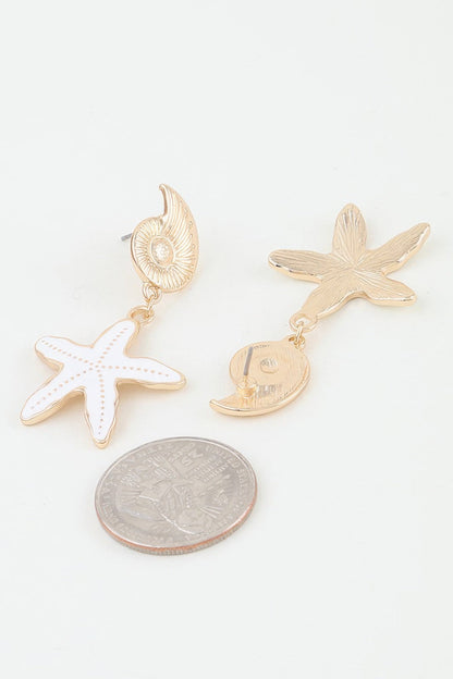 Women's Summer Starfish Drop Earrings BYMANYC ® New York CONTEMPORARY VIBRANT MODERN FASHION - New Collection
