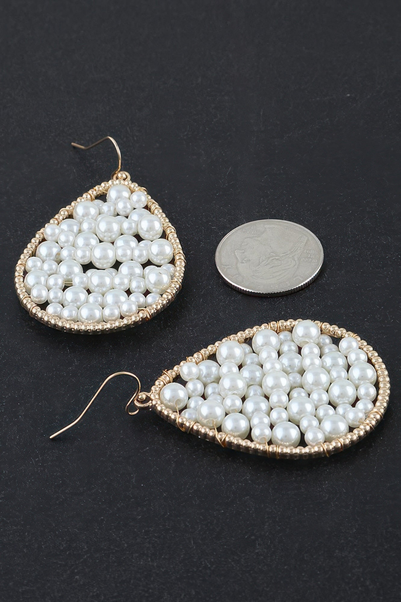 Women's Drop Earrings Pearls in a Teardrop BYMANYC ® New York ELEGANT SCULPTURAL PEARL DANGLE - New Collection