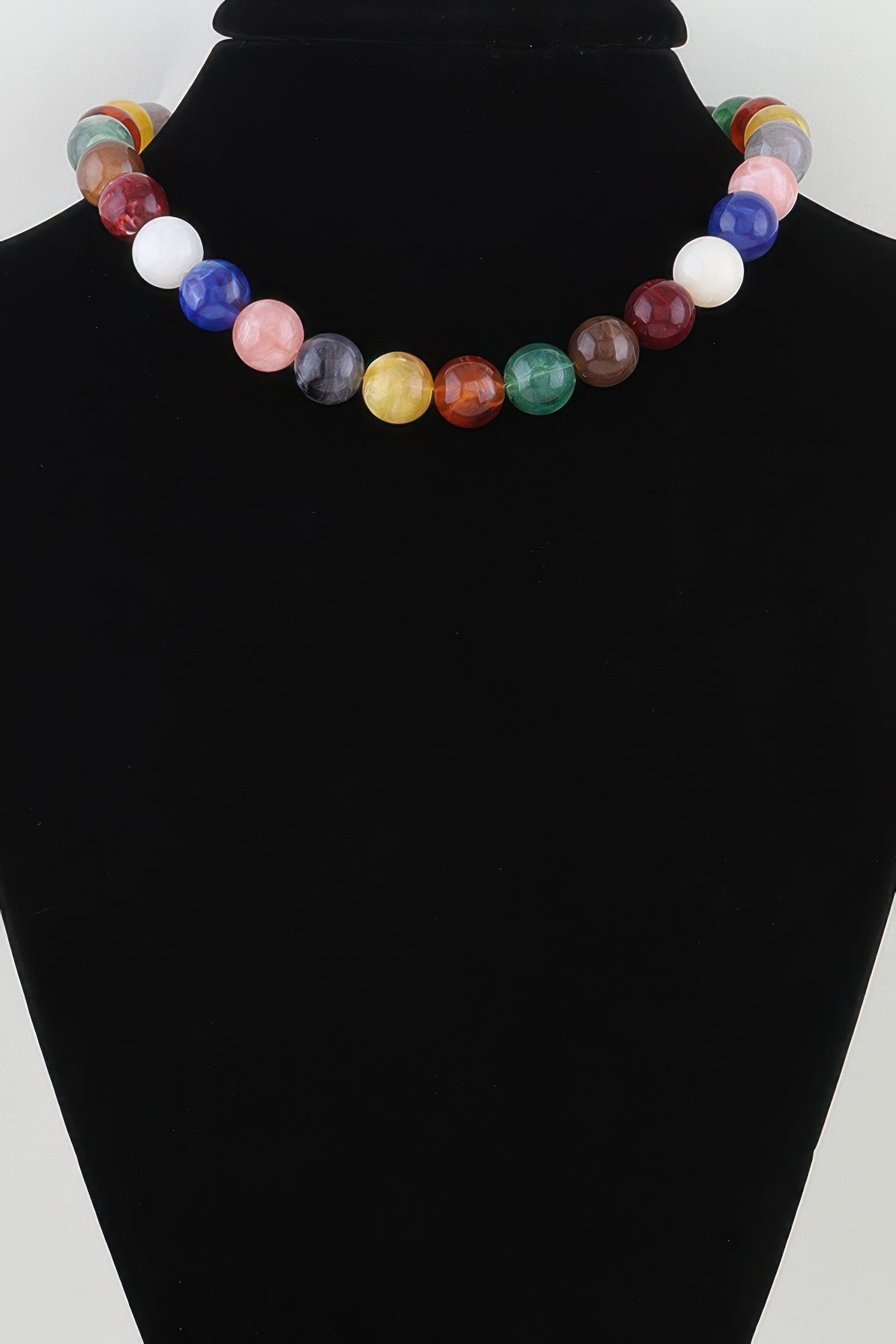 Women's Statement Necklace Multicolor Beaded BYMANYC ® New York VIBRANT ARTISANAL COLLAR - New Collection