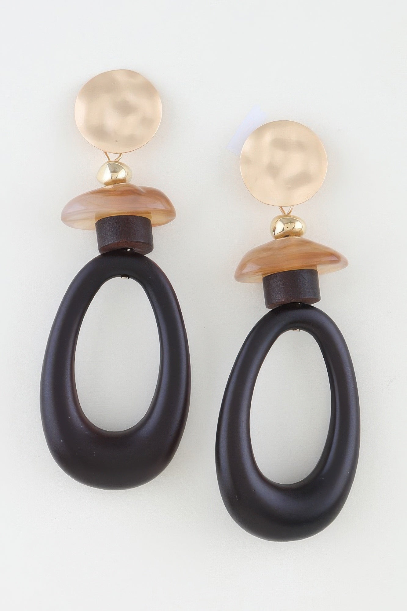 Women's Drop Earrings Modern Stone Open BYMANYC ® New York CONTEMPORARY GEOMETRIC CUTOUT DANGLE - New Collection