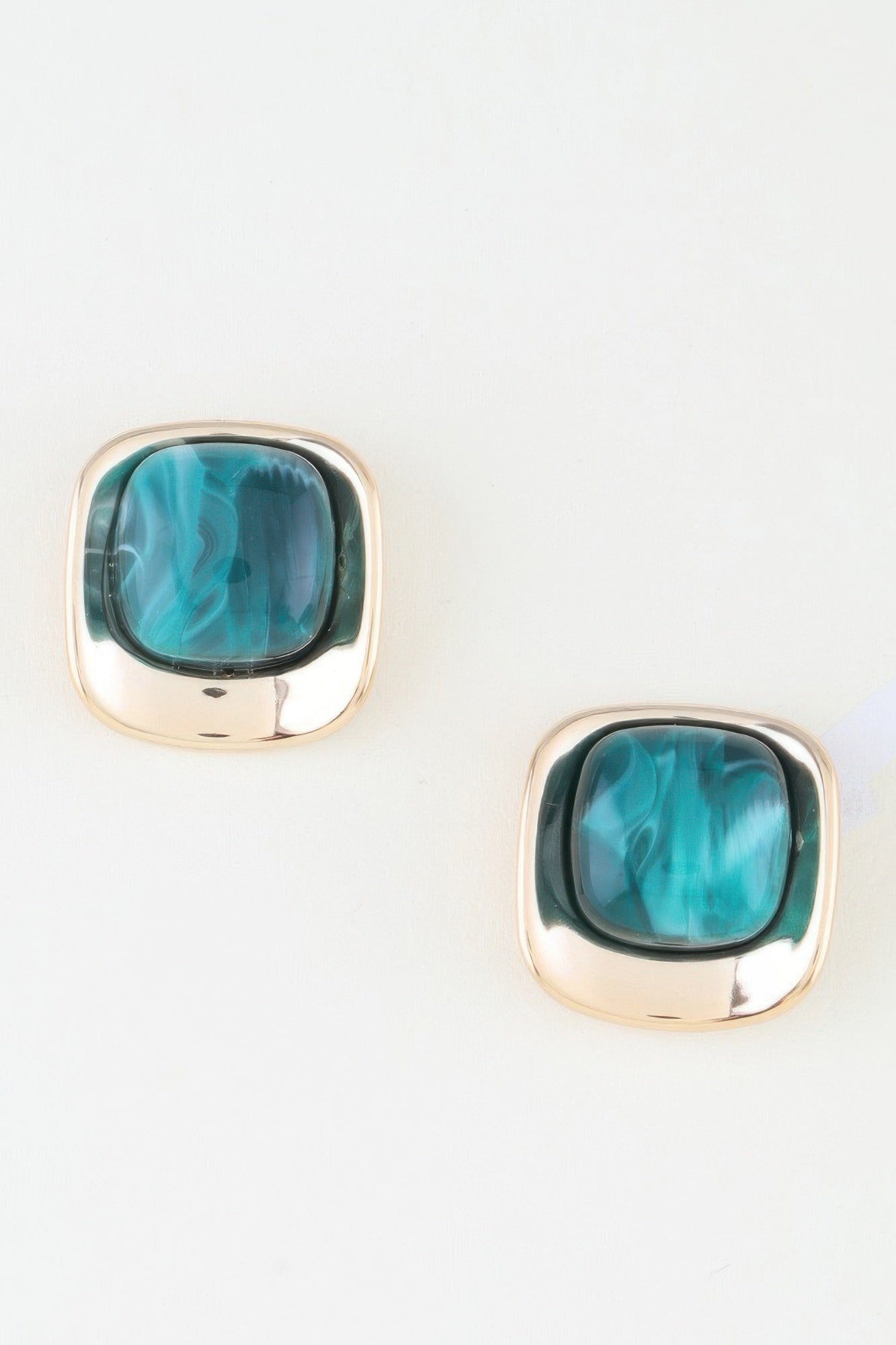 Women's Drop Earrings Modern Polished Stone BYMANYC ® New York CONTEMPORARY SMOOTH NATURAL DANGLE - New Collection