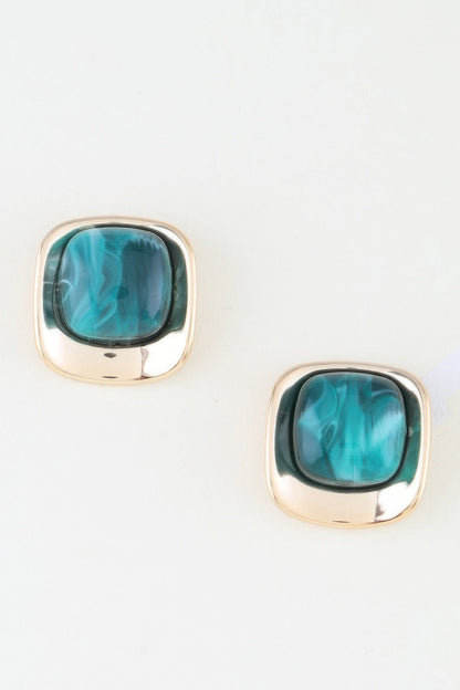Women's Drop Earrings Modern Polished Stone BYMANYC ® New York CONTEMPORARY SMOOTH NATURAL DANGLE - New Collection