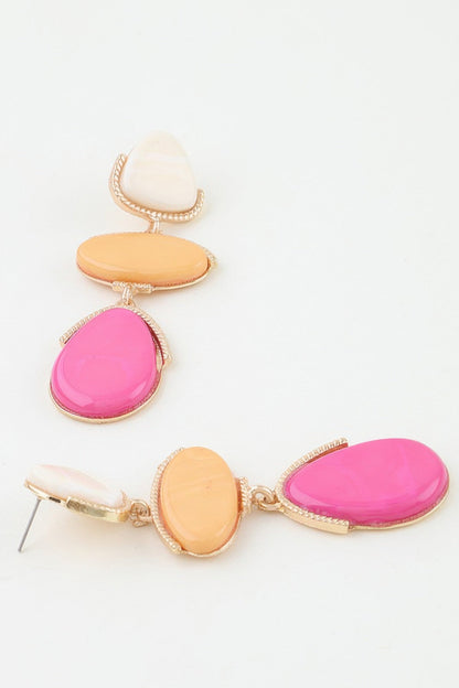 Women's Drop Earrings Retro Triple Stone BYMANYC ® New York VINTAGE CASCADE DANGLE EARRINGS - New Collection