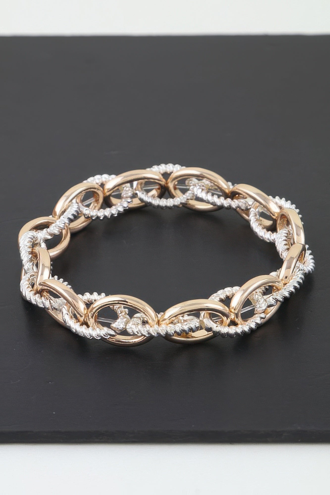 Women's Chain Bracelet Multi Intertwined Twisted BYMANYC ® New York BOLD LAYERED STATEMENT BRACELET - New Collection