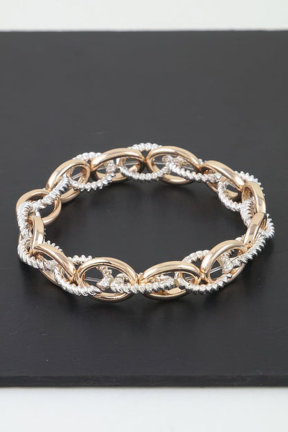 Women's Chain Bracelet Multi Intertwined Twisted BYMANYC ® New York BOLD LAYERED STATEMENT BRACELET - New Collection